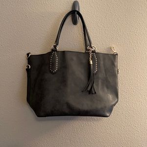 Purse/bag with matching clutch.